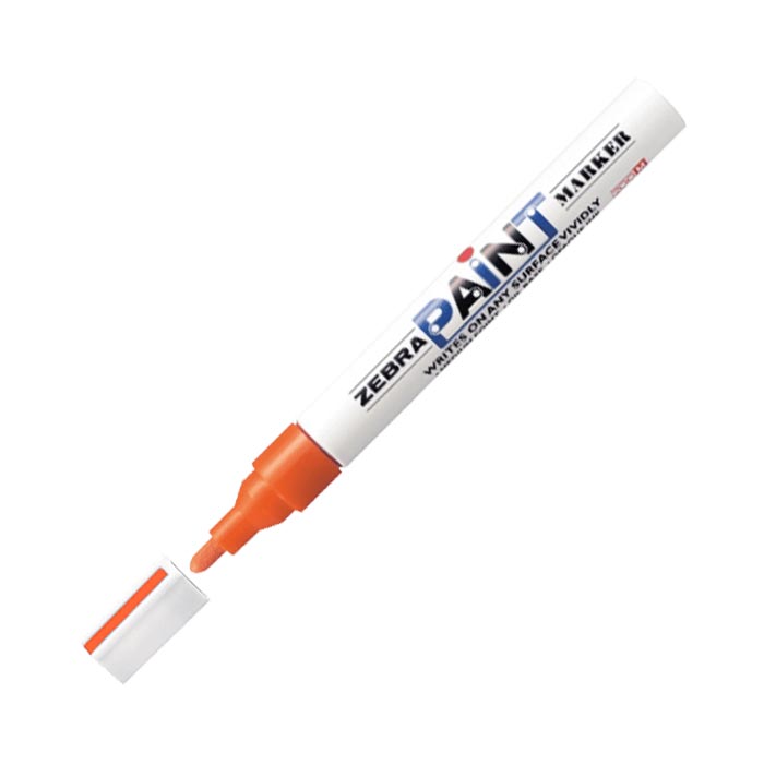 Zebra Permanent marker Paint Marker, 3.0 mm, orange