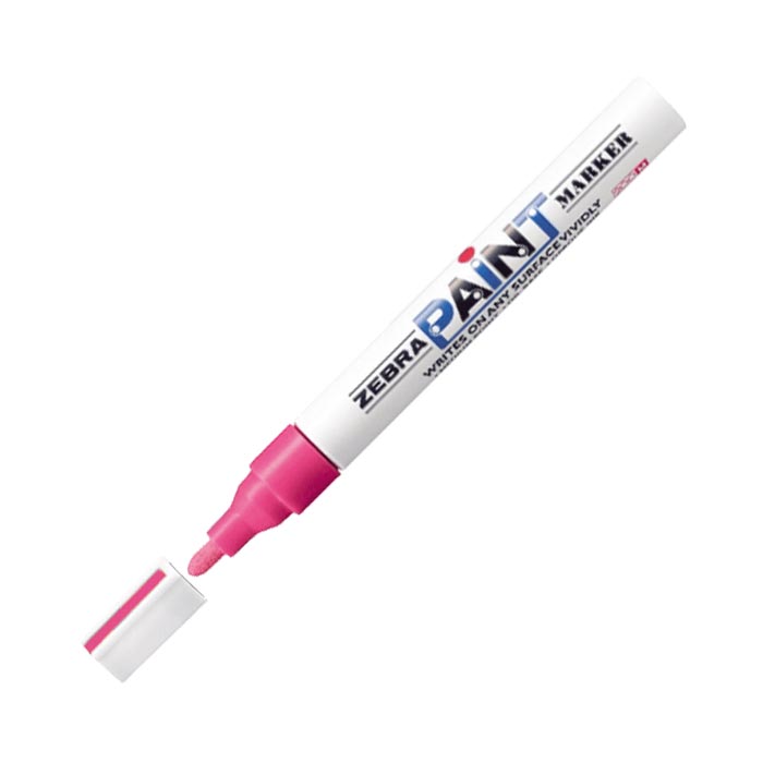 Zebra Permanent marker Paint Marker, 3.0 mm, pink
