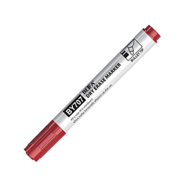 Beifa Whiteboard marker BY707, round tip, red