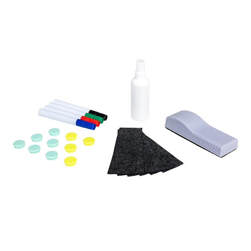 Rocada Whiteboard Set, 4 markers, eraser, magnets, cleaning spray