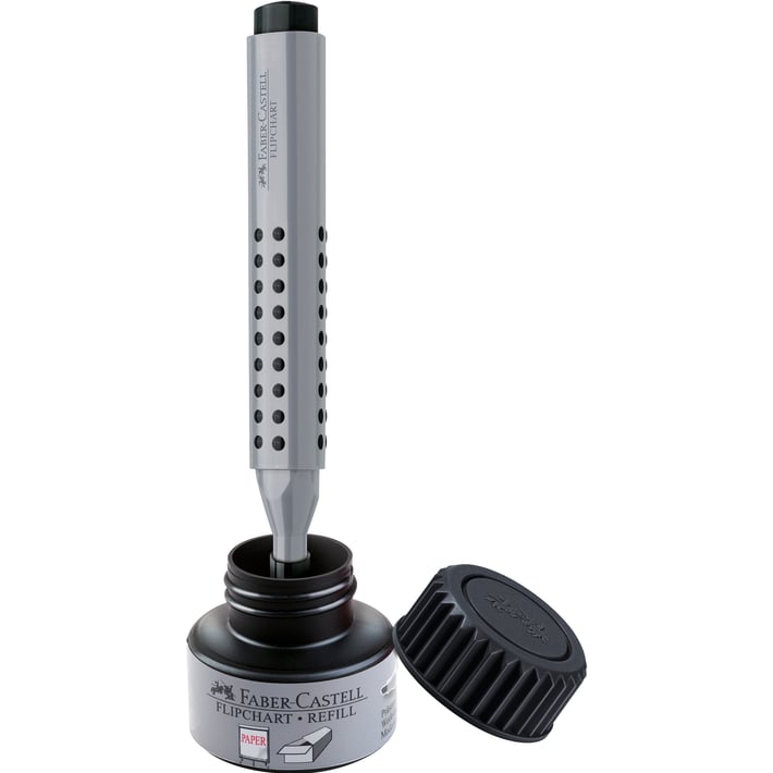 Faber-Castell Маркер за флипчарт Grip, объл, черен