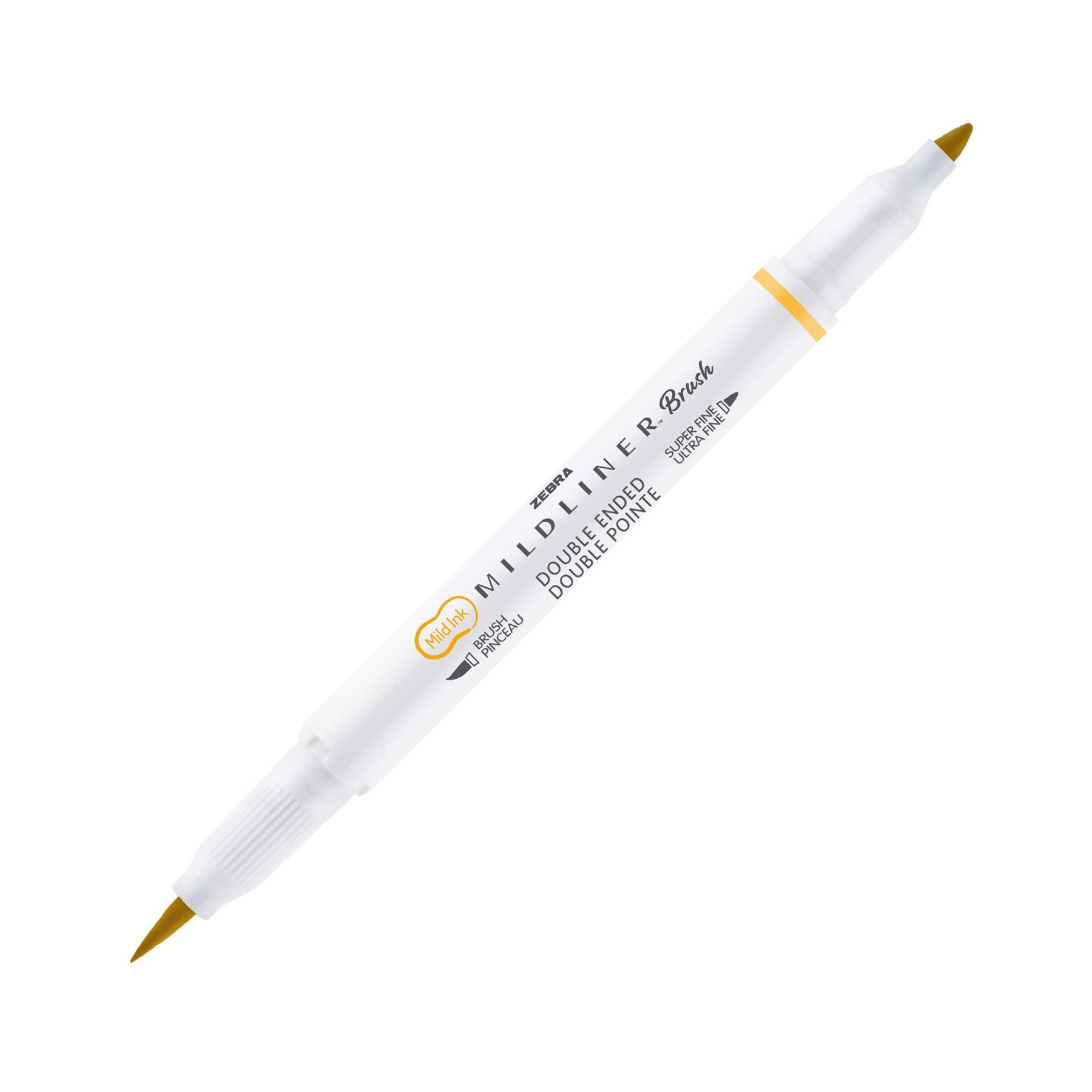 Zebra Brush marker Mildliner Brush&Marker Warm, gold