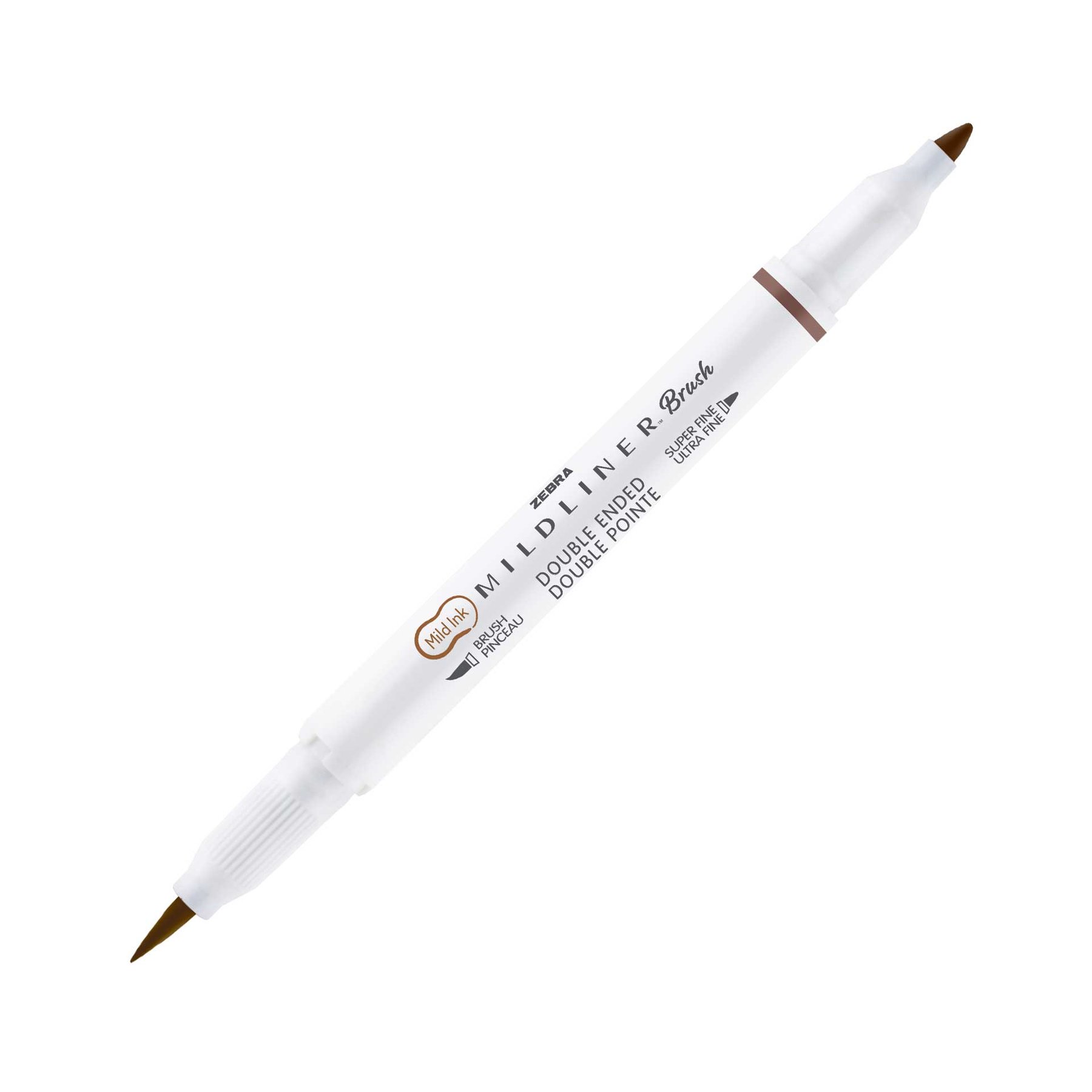 Zebra Brush Marker Mildliner Brush&Marker Warm, brown
