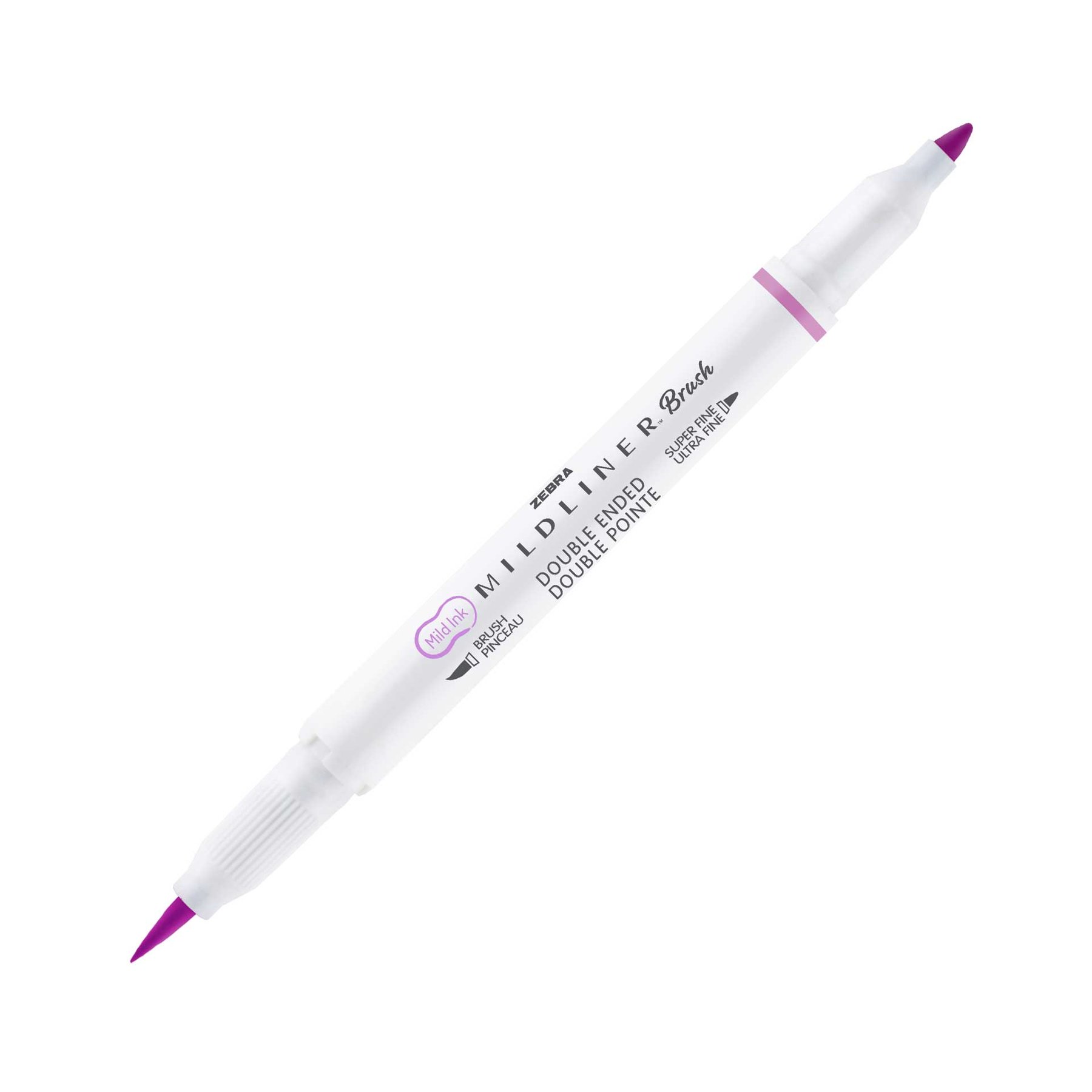 Zebra Brush marker Mildliner Brush&Marker Warm, magenta