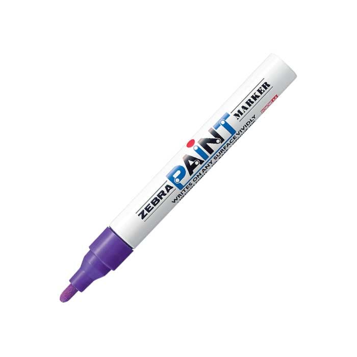 Zebra Permanent Marker Paint Marker, 3.0 mm, purple