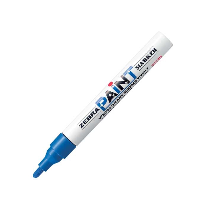 Zebra Permanent Marker Paint Marker, 3.0 mm, Blue