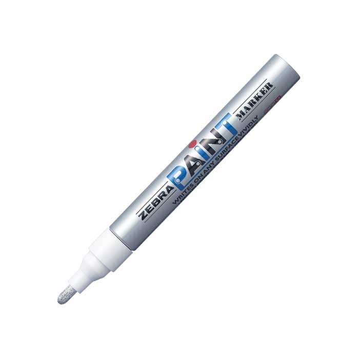 Zebra Permanent Marker Paint Marker, 3.0 mm, silver