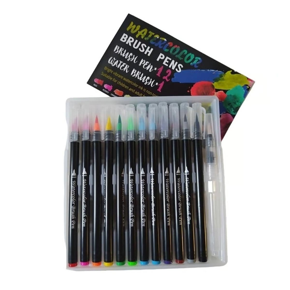Foska Brush Marker, 12 colors