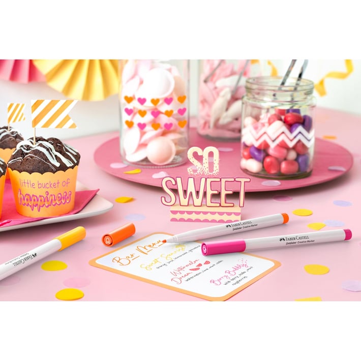 Faber-Castell Маркер Sweet Moments, объл, 1.5 mm, 6 цвята