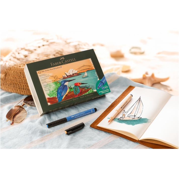 Faber-Castell Маркер Pitt Artist - Sydney, 12 броя
