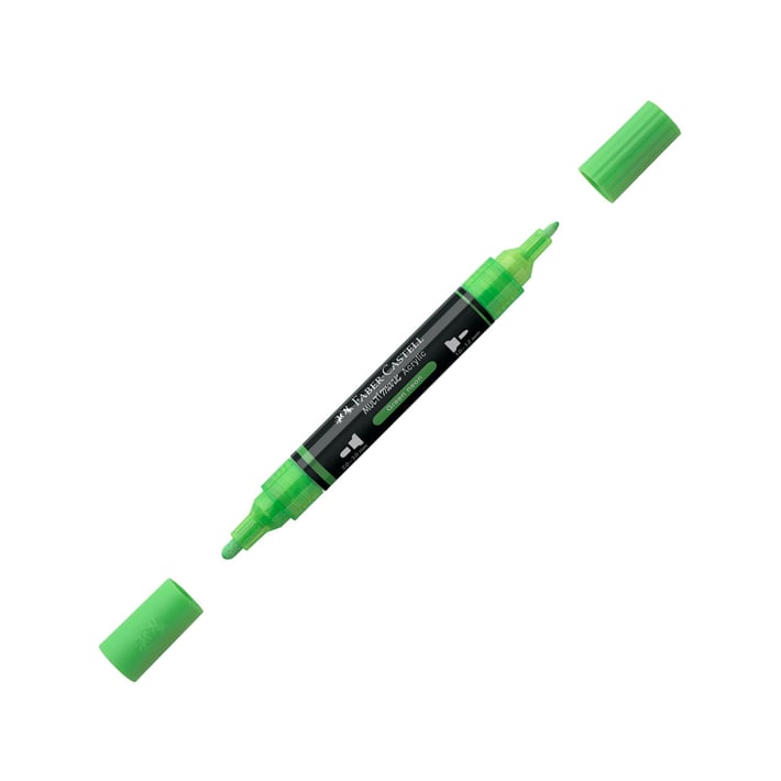 Faber-Castell Акрилен маркер Multimark, № 257, неоновозелен