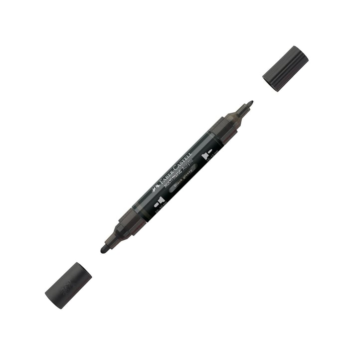 Faber-Castell Акрилен маркер Multimark, № 299, черен гланц