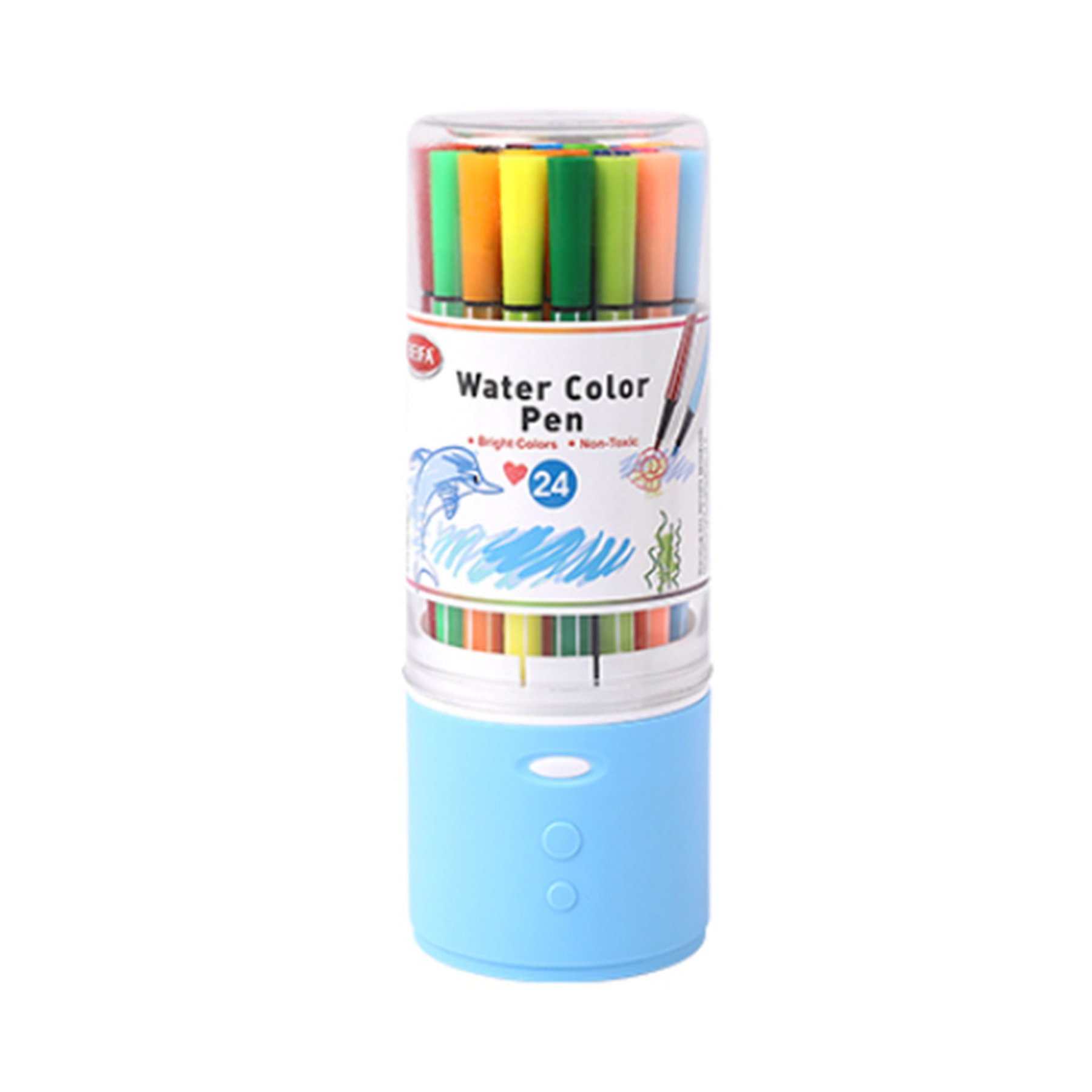Beifa felt-tip pens SY101-V901, in cylindrical case, 24 colours