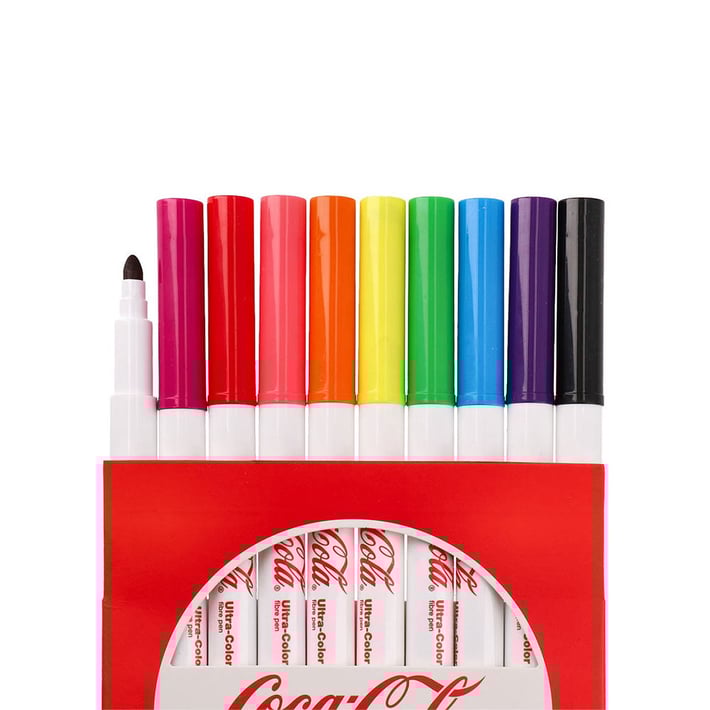 Флумастери Best Buy Ultra Perfume, Coca Cola, ароматни, 10 цвята