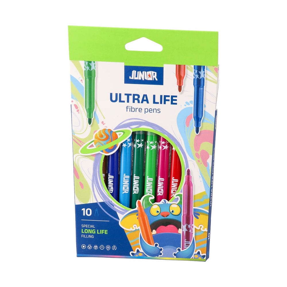 Junior Ultra Life Markers, long-lasting, 10 colours