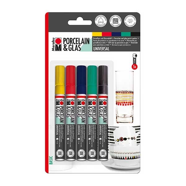 Marabu Porcelain marker, 5 pcs