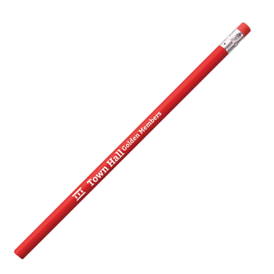 Hi!dea Pencil, graphite, with eraser, red, 12 pieces