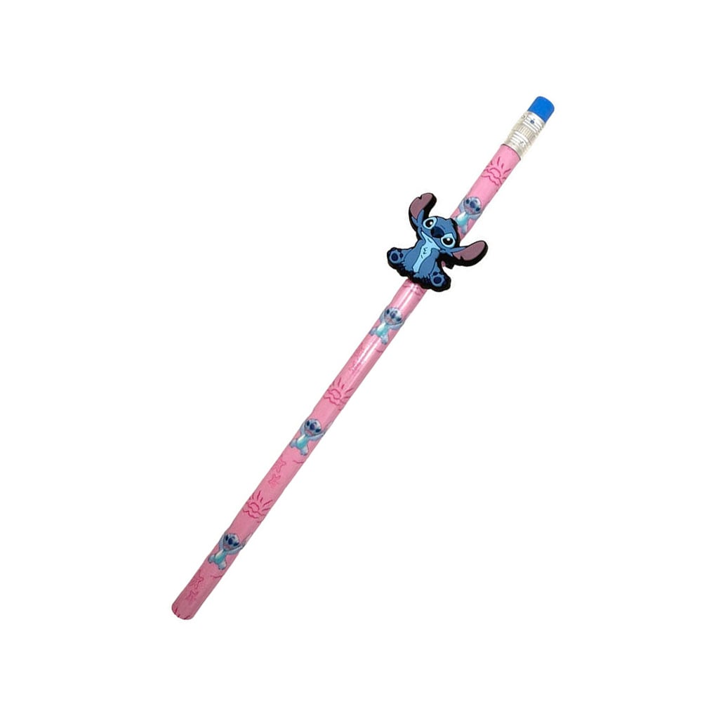 Best Buy Classy Pin Pencil, Stitch, HB, with eraser, unsharpened, assorted, 1 pc