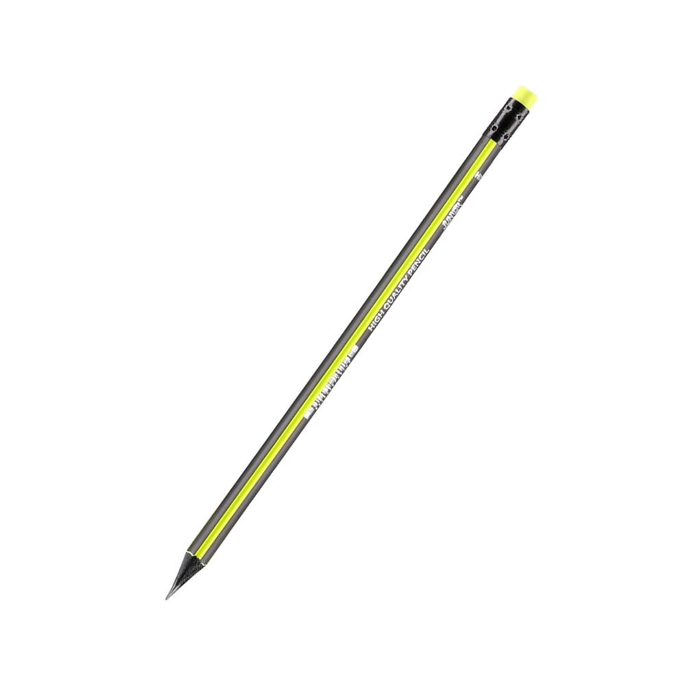Junior Negro Pencil, HB, with eraser, assorted, 1 pc