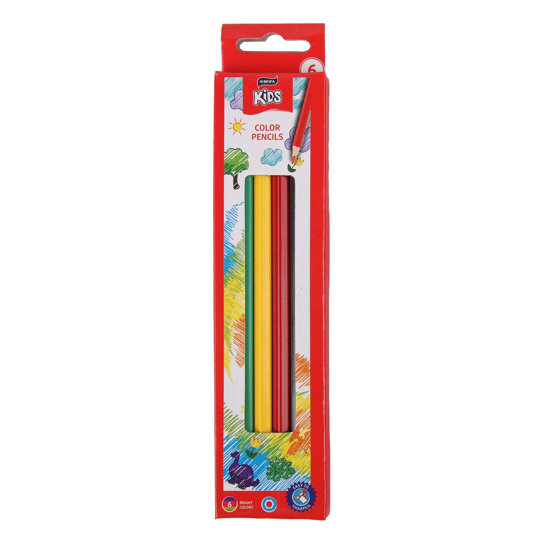 Beifa Colour Pencils WMZ, 6 colours