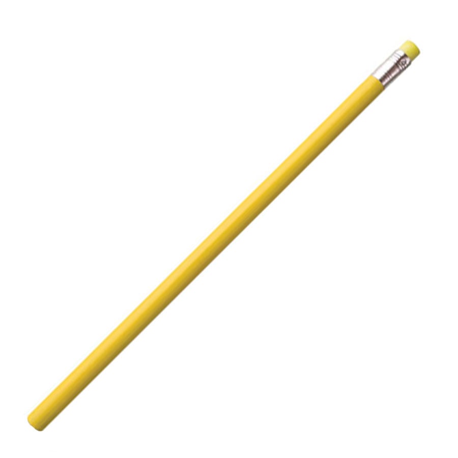Hi!dea Pencil, graphite, with eraser, yellow, 12 pieces