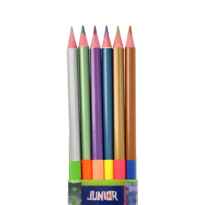 Цветни моливи Junior Ultra Special, двойни, 12 цвята