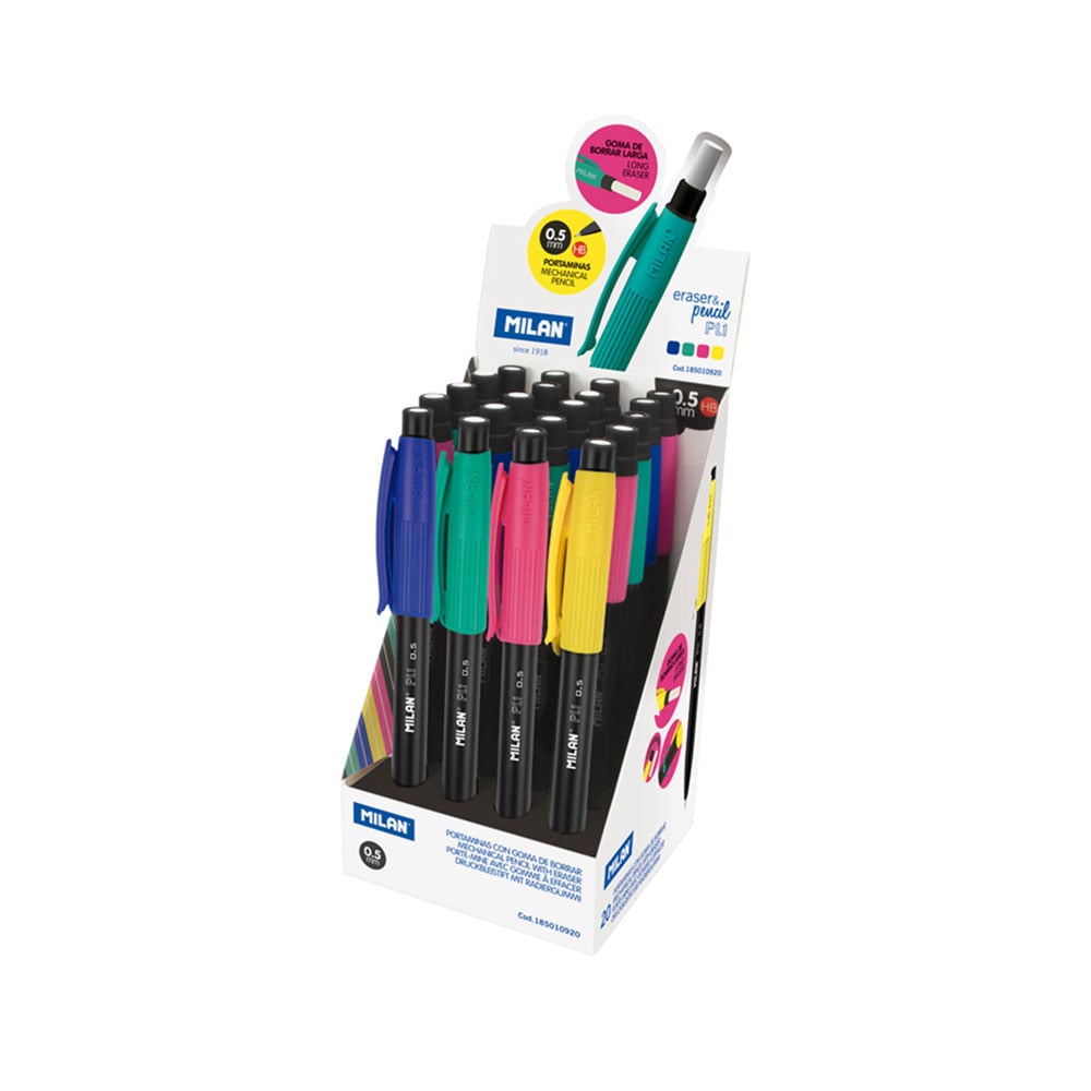 Milan Mechanical pencil PL1, 0.5 mm, assorted colors