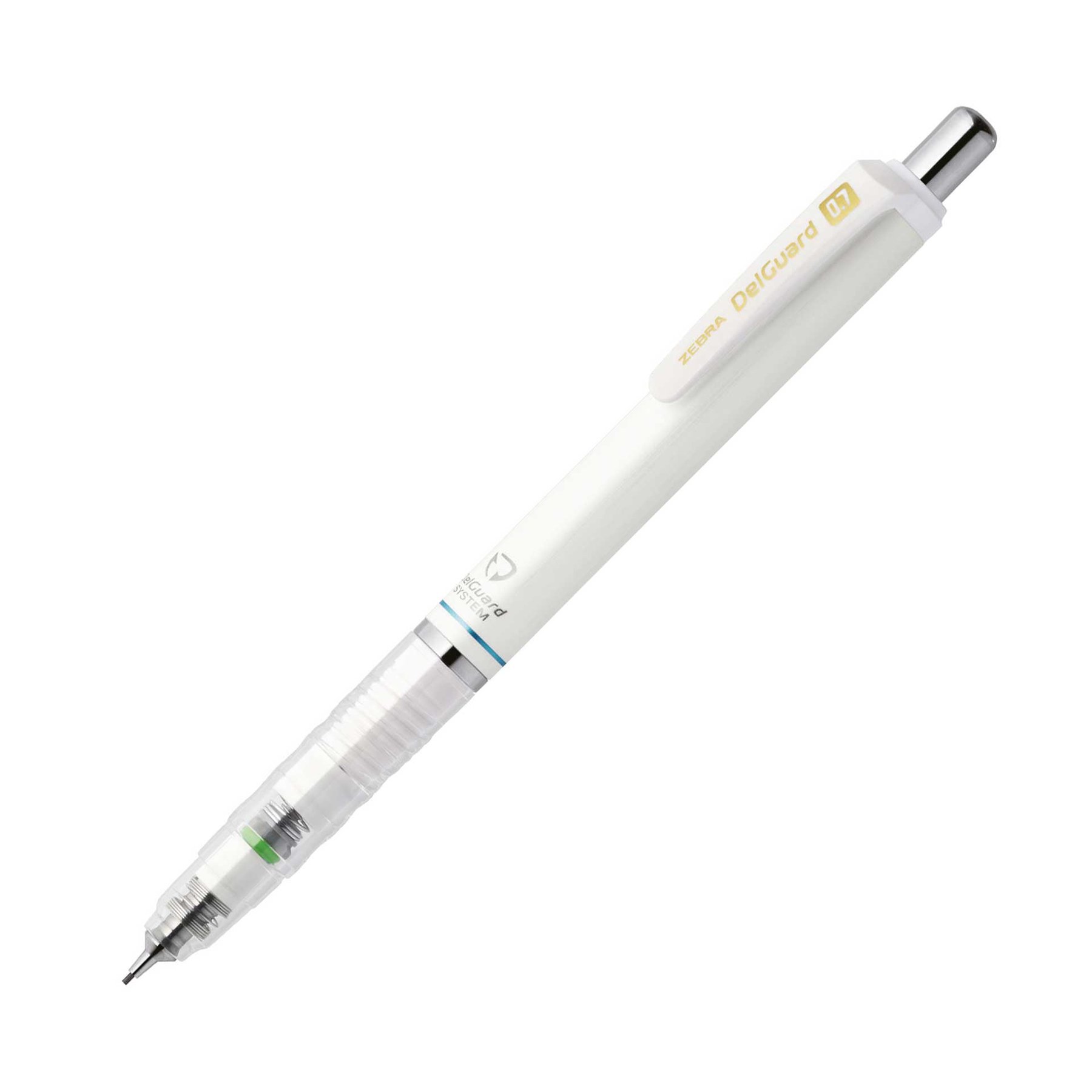 Zebra Mechanical pencil DelGuard, 0.7 mm, white