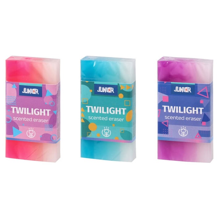 Гума за молив Junior Twilight, ароматна, голяма, асорти