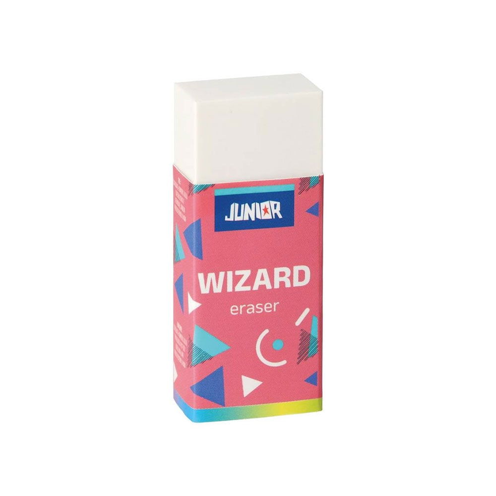 Junior Wizzard Pencil Eraser, large, assorted