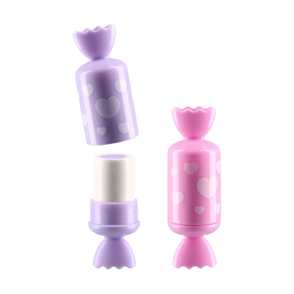 Гума за молив Sazio Loly, бонбон, с капачка, асорти, 1 брой