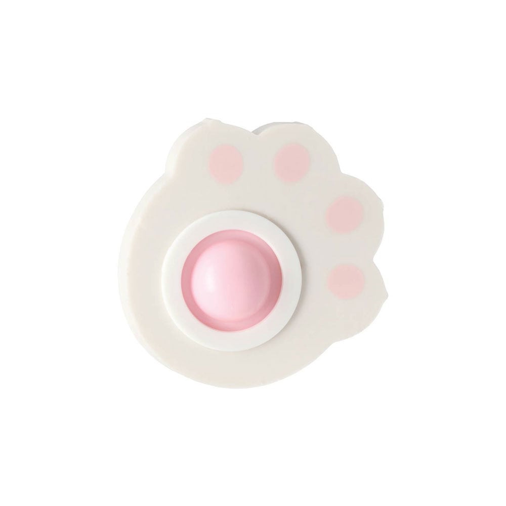 Sazio Loly Pencil Eraser, with fluffy paw, assorted