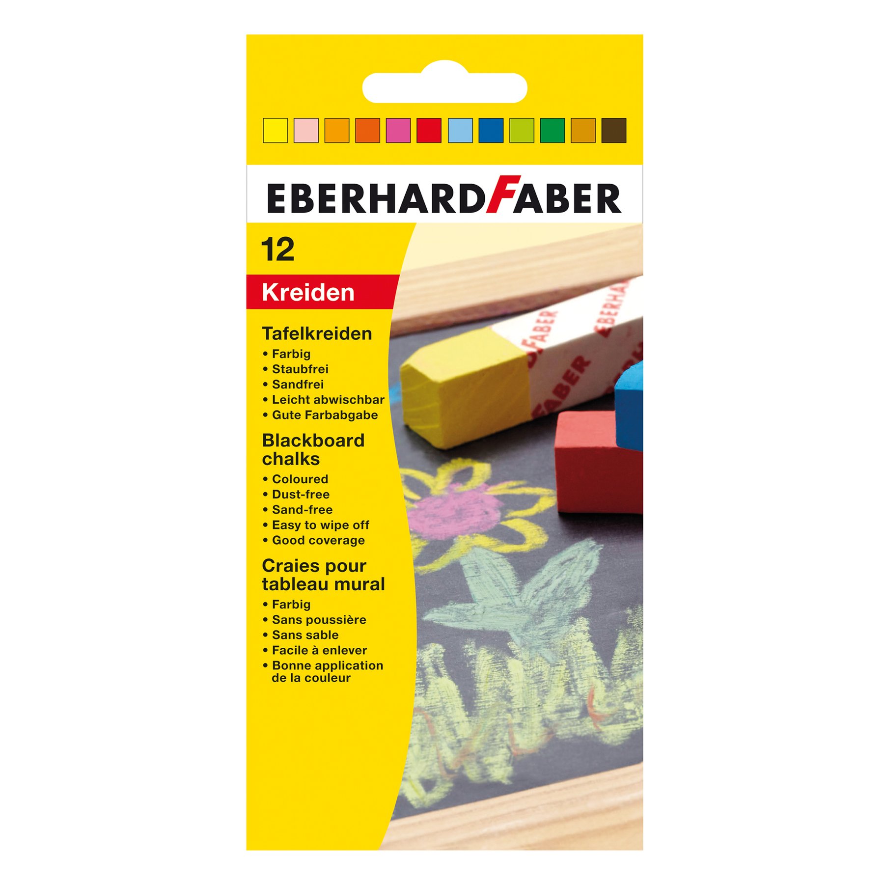 Eberhard Faber Chalk, 12 colors