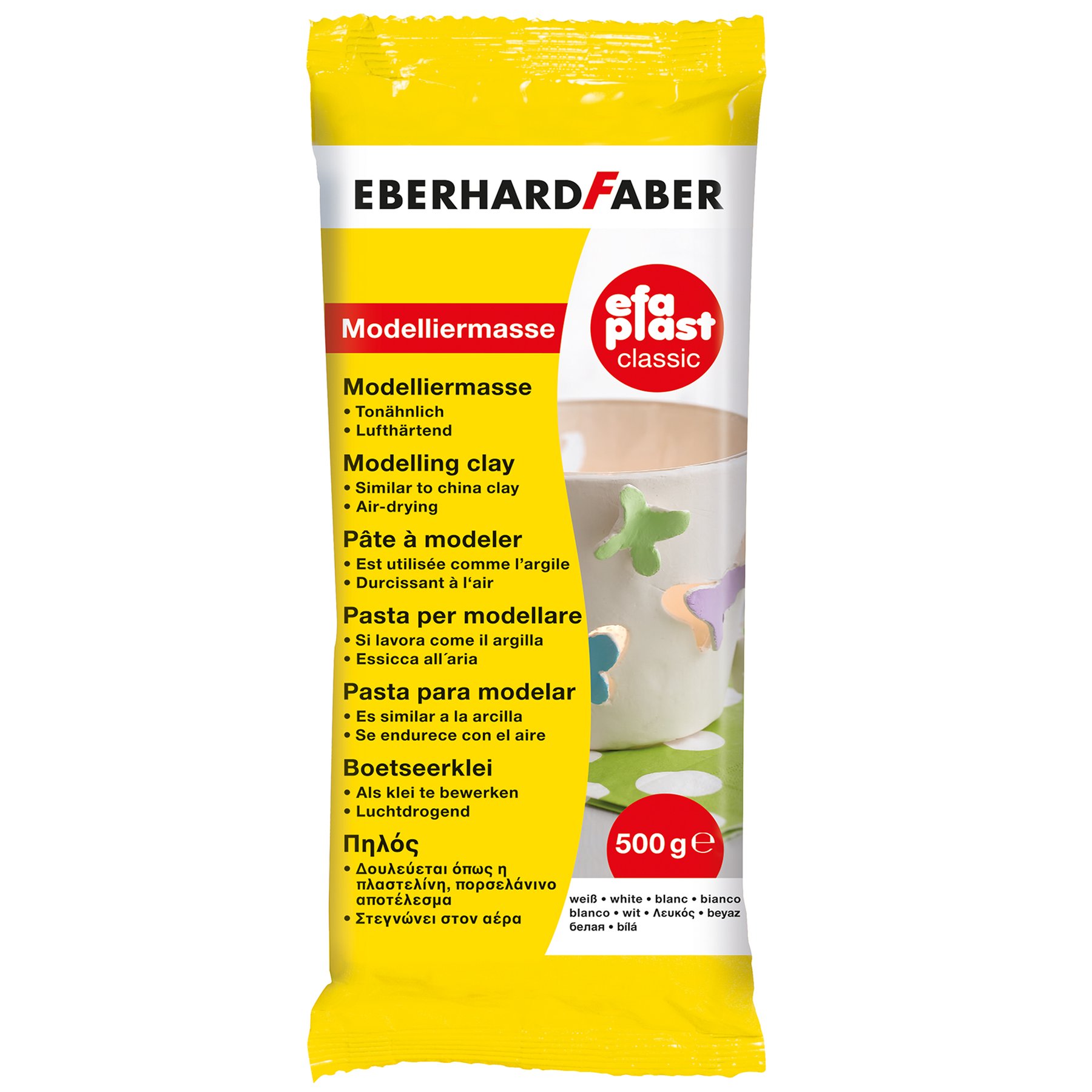 Eberhard Faber Modelling Clay, 0.5 kg, white