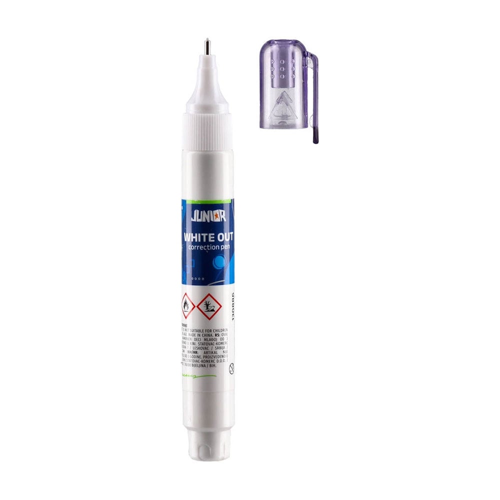 Junior White Out P Correction Pen, 7 ml