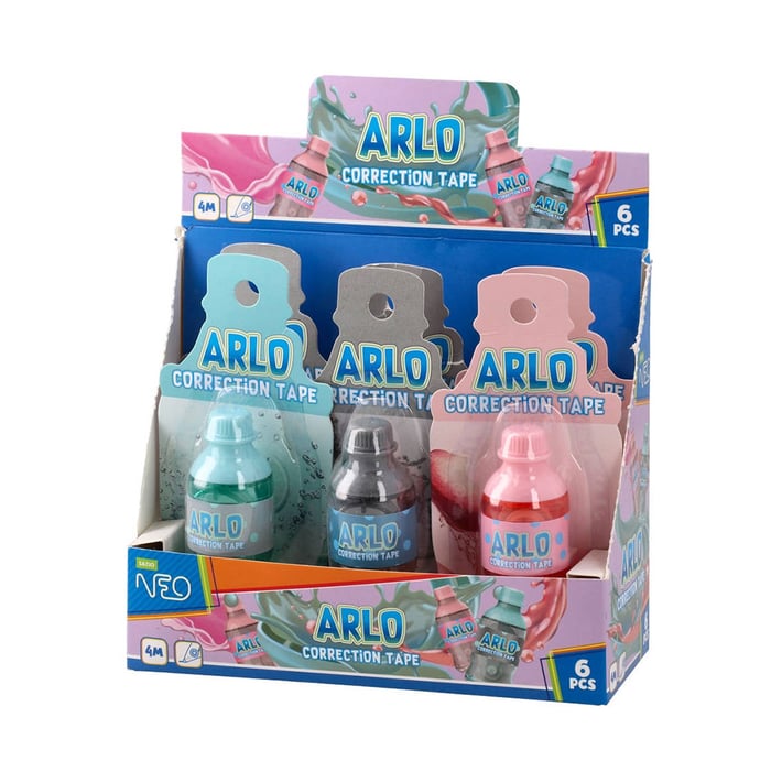 Коректор-лента Sazio Arlo, шише, дължина 4 m, шише, асорти