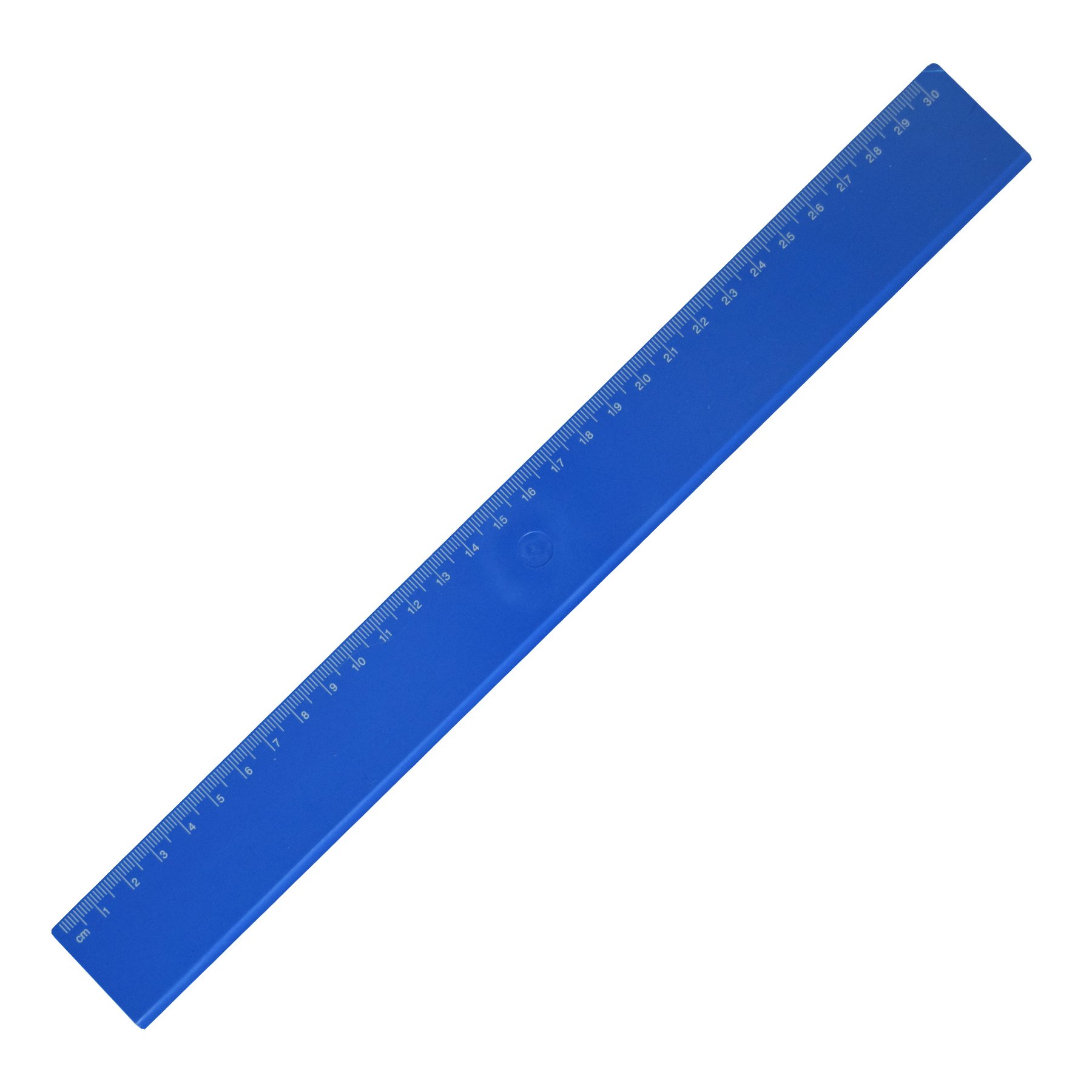 Ruler, 30 cm, plastic, blue, 100 pcs