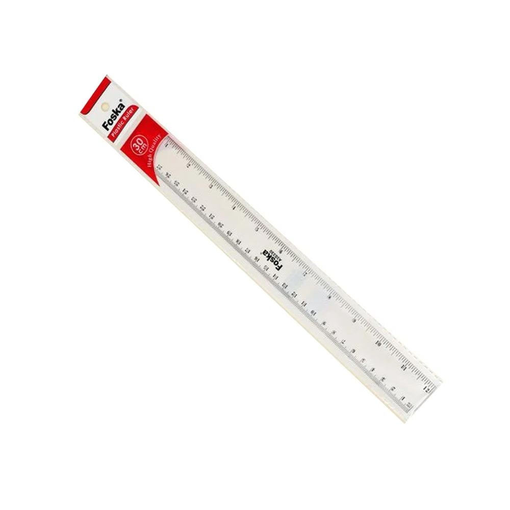 Foska Ruler, transparent, 30 cm