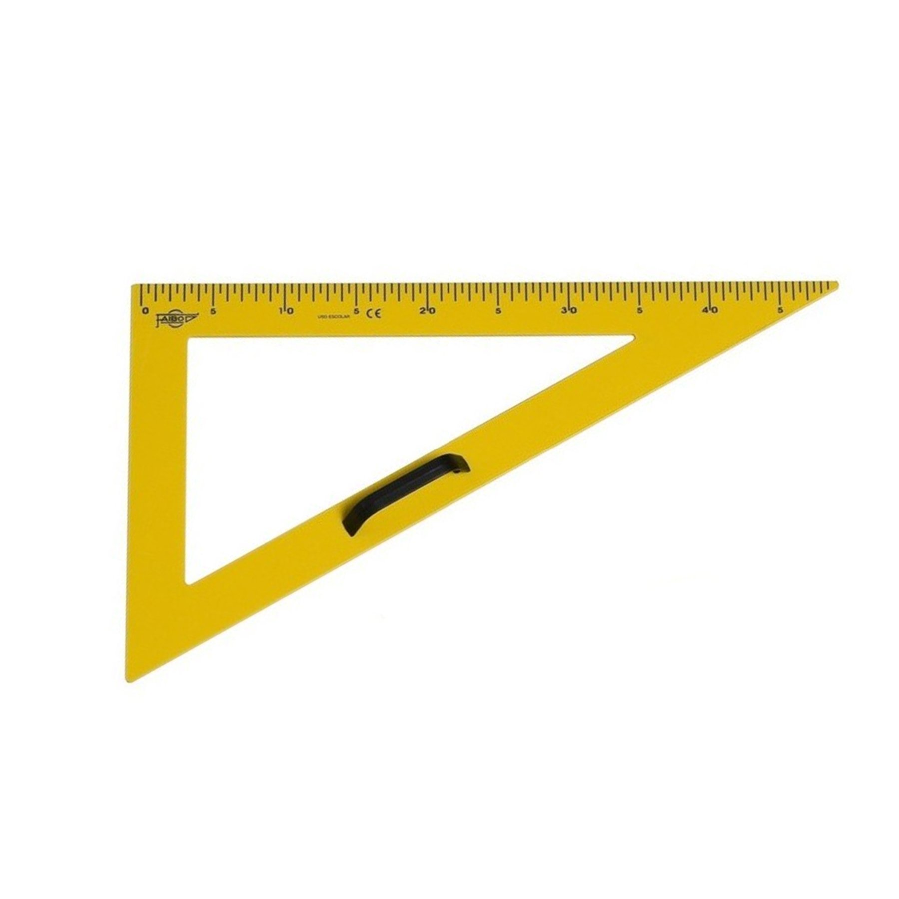 Faibo Triangle, for whiteboard, right angle, 60 degrees, 50 cm