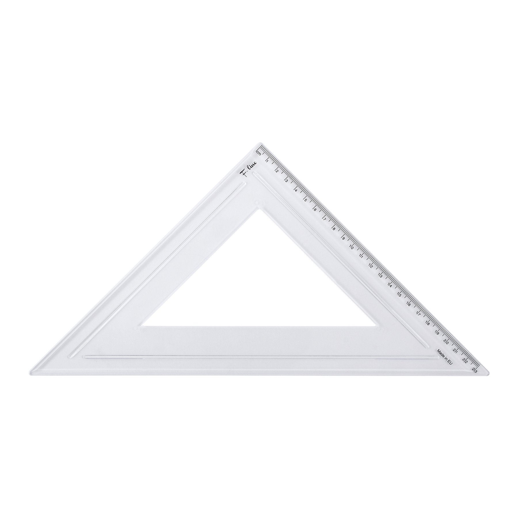 Filipov Triangle, right-angled, isosceles, 45°, 23 cm