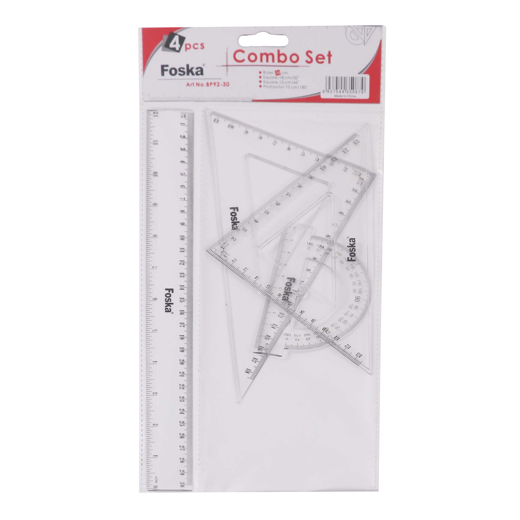 Foska Geometry Set, 4 pieces, 30 cm