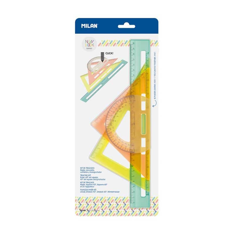 Milan Geometry set New Look, 4 pieces, 30 cm