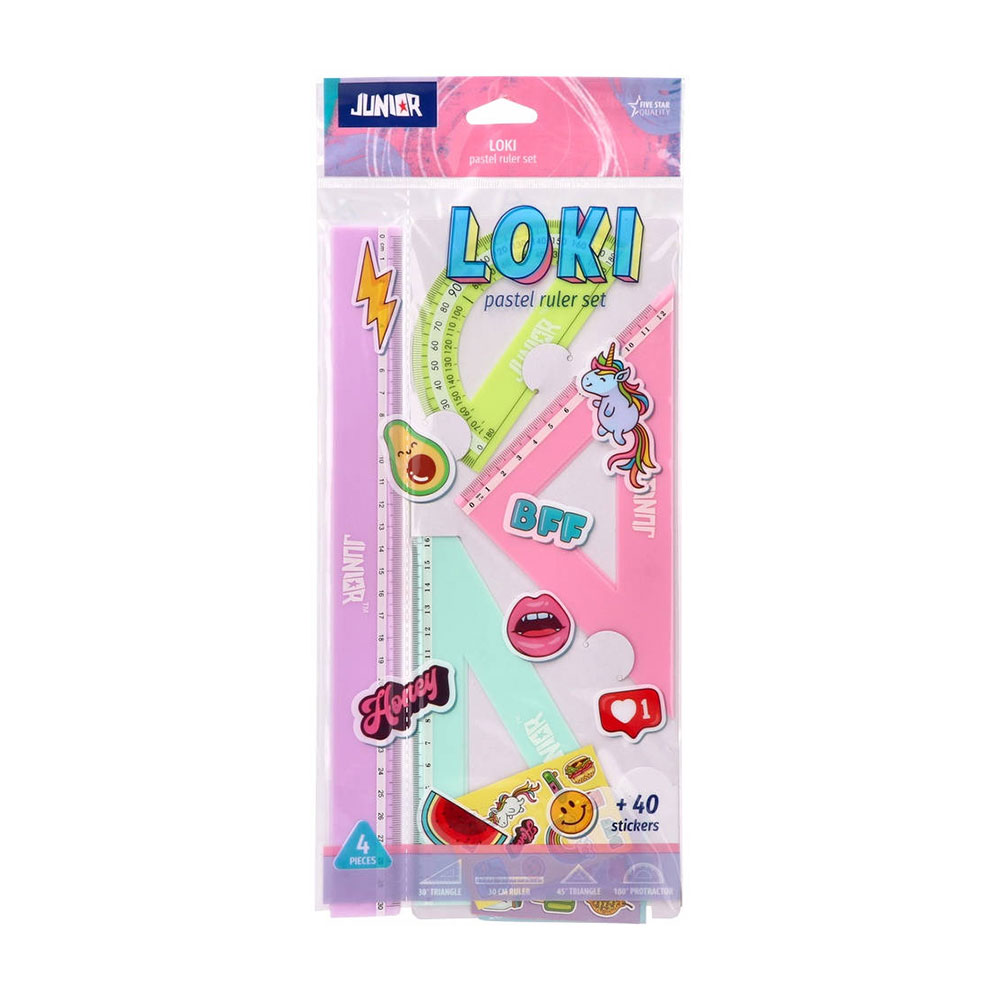 Чертожен комплект Junior Loki, 30 cm, 4 части