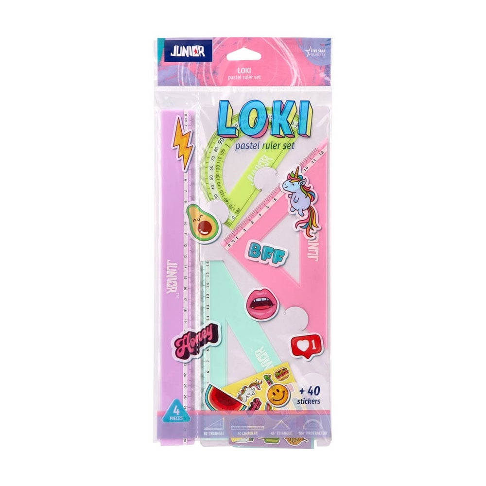 Junior Loki Geometry Set, 30 cm, 4 pcs