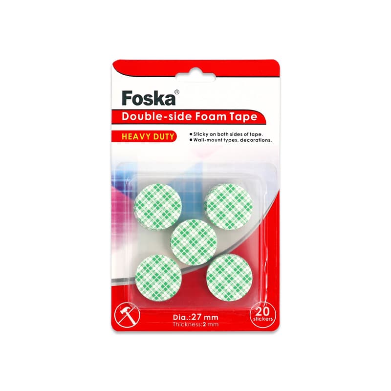 Foska Double-sided mounting dots, 27 mm, 5 pcs