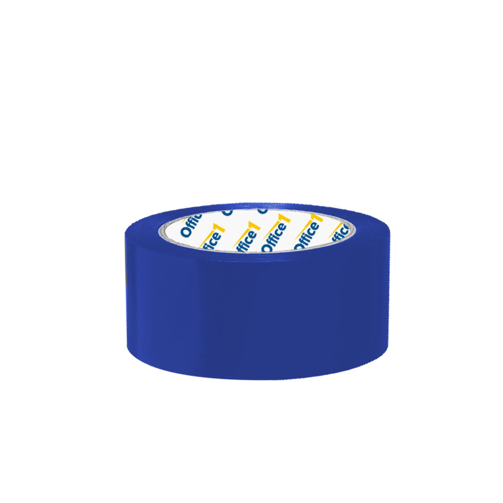 Office 1 Packing tape, 48 mm x 66 m, blue