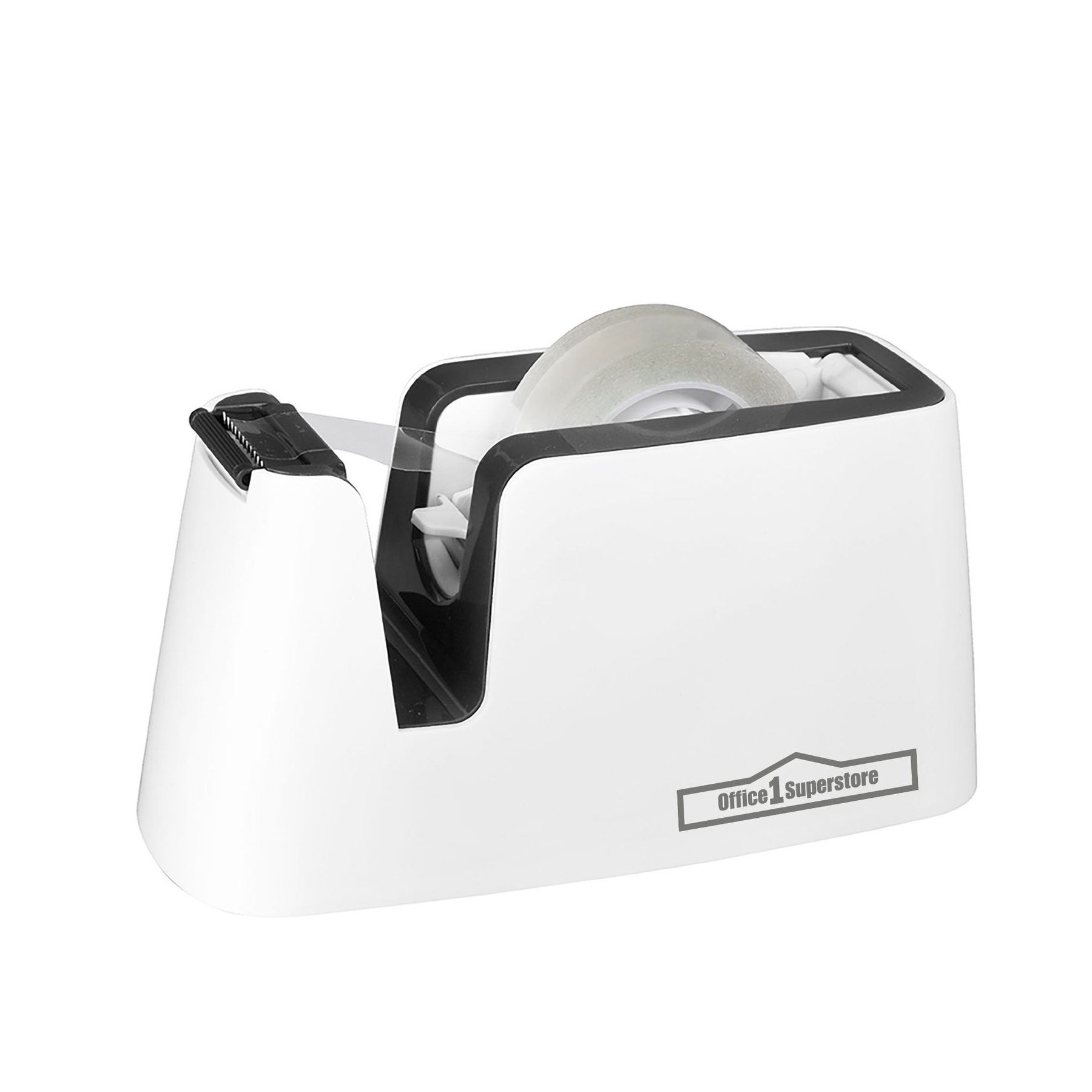 Office 1 Tape Dispenser Elegant, maximum size 19 mm x 33 m, white-gray