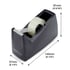 Rapesco Tape Dispenser 300, for tape with 25 mm core, black
