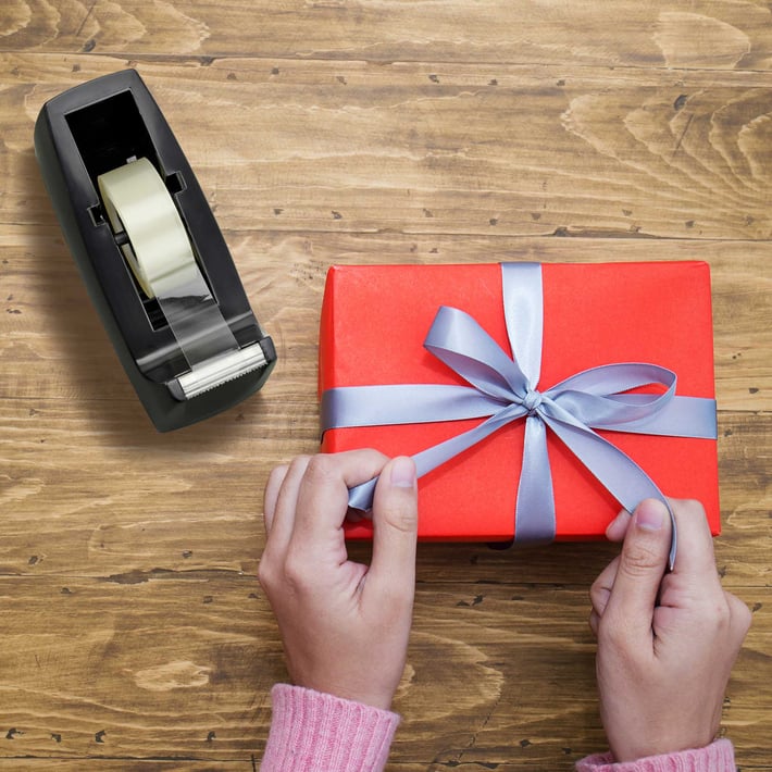 Rapesco Tape Dispenser 300, for tape with 25 mm core, black