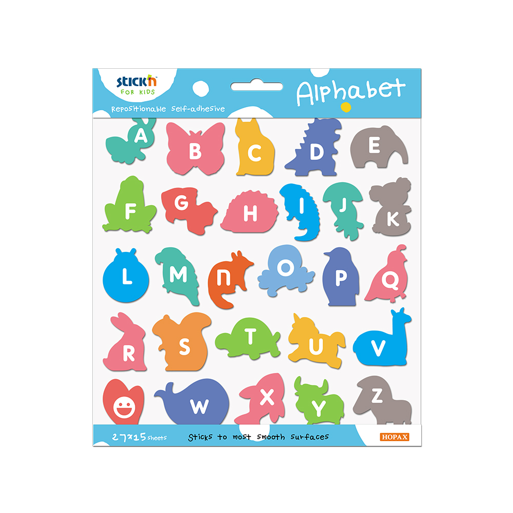 Stick'n Self-adhesive notes Alphabet, Latin, 420 sheets